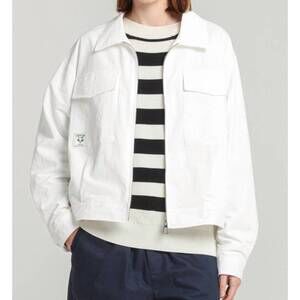 NEW LE MONT SAINT MICHEL vaffeta jacket in off white